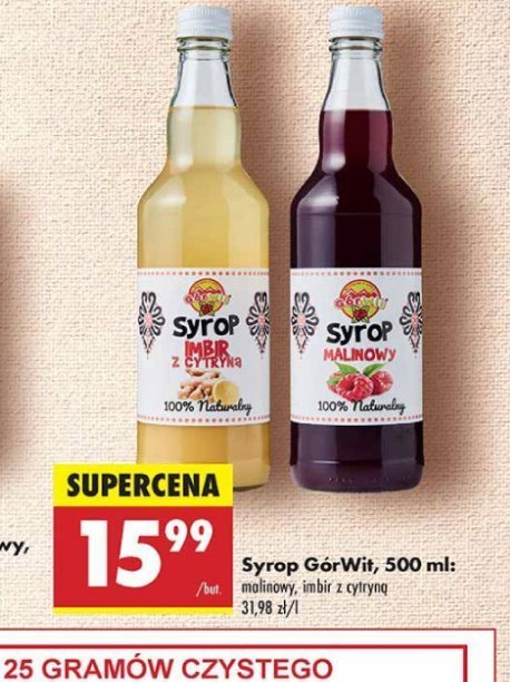 Syrop imbirowy promocja w Biedronka