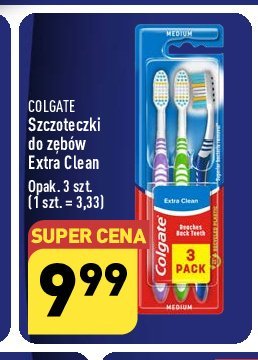 Szczoteczka do zębów średnia Colgate extra clean promocja