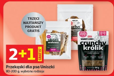 Przekąski dla psa Uniszki 80-200 g wybrane rodzaje promocja w Auchan