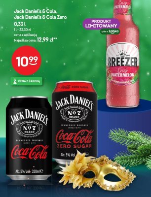 Jack Daniel's & Cola Zero 0,33l promocja w Żabka