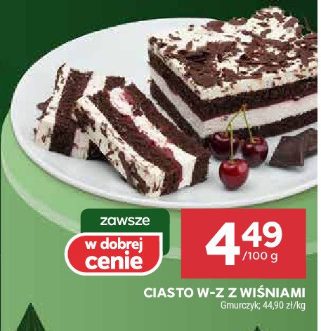 Ciasto w-z z wiśniami GMURCZYK promocja