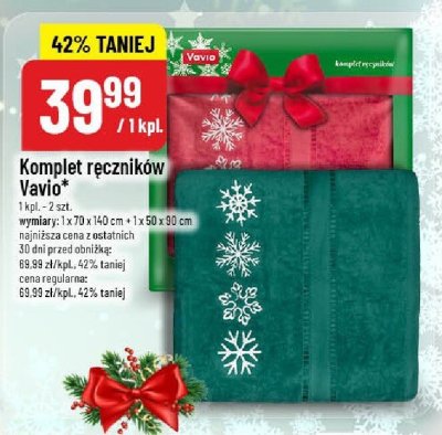 Komplet ręczników Vavio 1 kpl. - 2 szt. promocja w POLOmarket