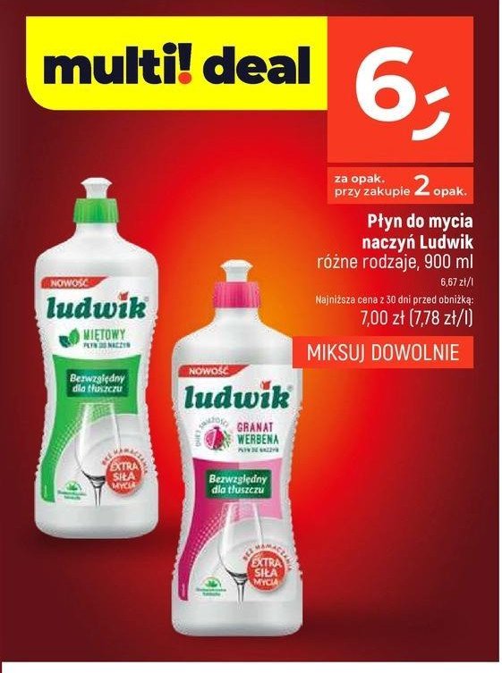 Płyn do mycia naczyń premium granat werbena Ludwik promocja