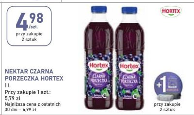 Nektar czarna porzeczka Hortex promocja w Stokrotka