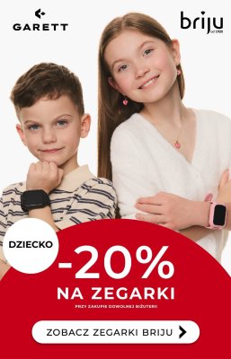 Zegarek dziecięcy różne rodzaje -20% promocja w Briju