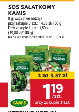 Sos sałatkowy koperkowo-ziołowy Kamis promocja