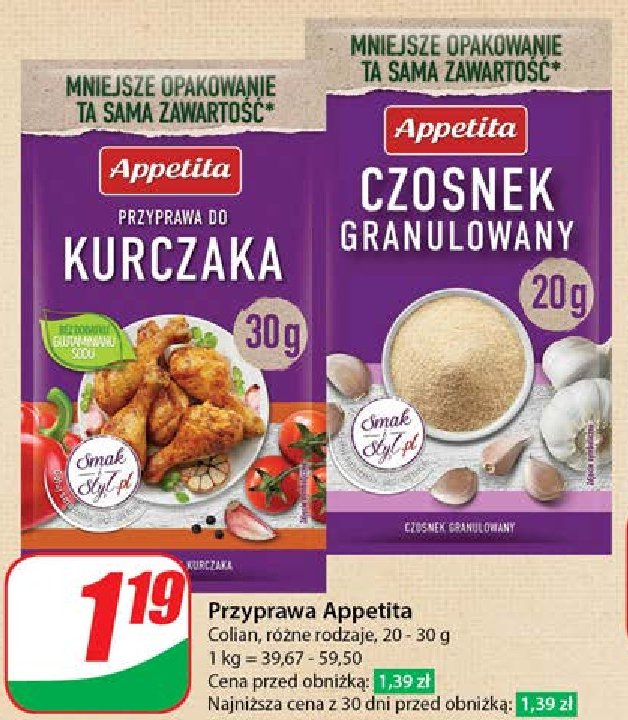 Przyprawa do kurczaka Appetita promocja