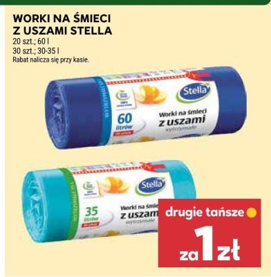 Worki na śmieci z uszami Stella promocja w Stokrotka