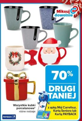 Kubki porcelanowe różne rodzaje promocja w Carrefour Market