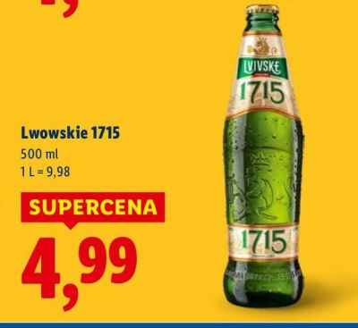 Piwo Lwowskie 1715 promocja w Lidl