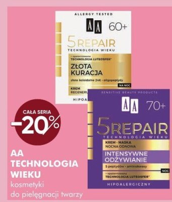Kosmetyki do pielęgnacji twarzy AA Technologia wieku promocja w Super-Pharm