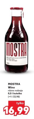 Wino MOSTRA różne rodzaje promocja w Kaufland