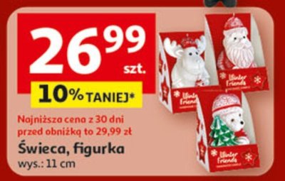 Świeca, Figurka wys.: 11 cm promocja w Auchan