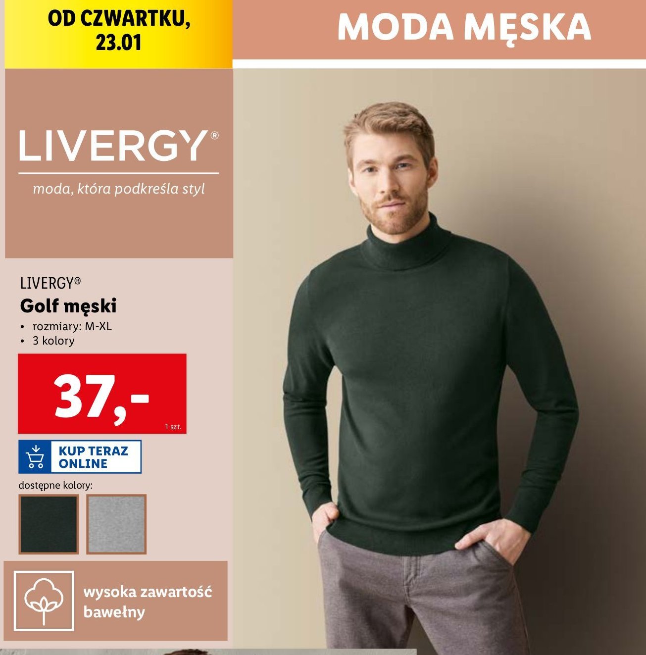 Golf męski m-xl Livergy promocja