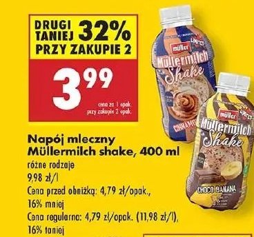 Napój mleczny cinnamon roll Mullermilch limited promocja