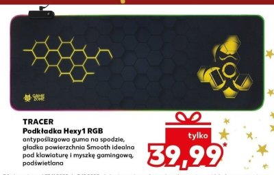 TRACER Podkładka Hexy1 RGB antypoślizgowa guma na spodzie, gładka powierzchnia Smooth idealna pod klawiaturę i myszkę gamingową, podświetlana promocja w Kaufland