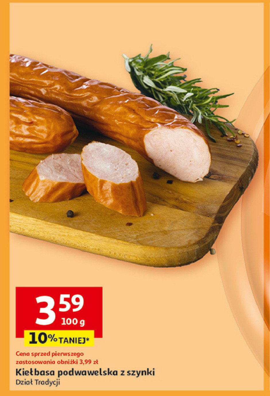 Kiełbasa podwawelska z szynki promocja