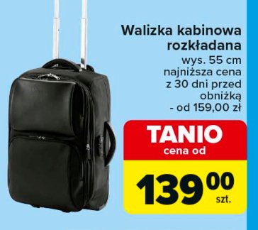 Walizka rozkładana kabinowa 55 cm promocja