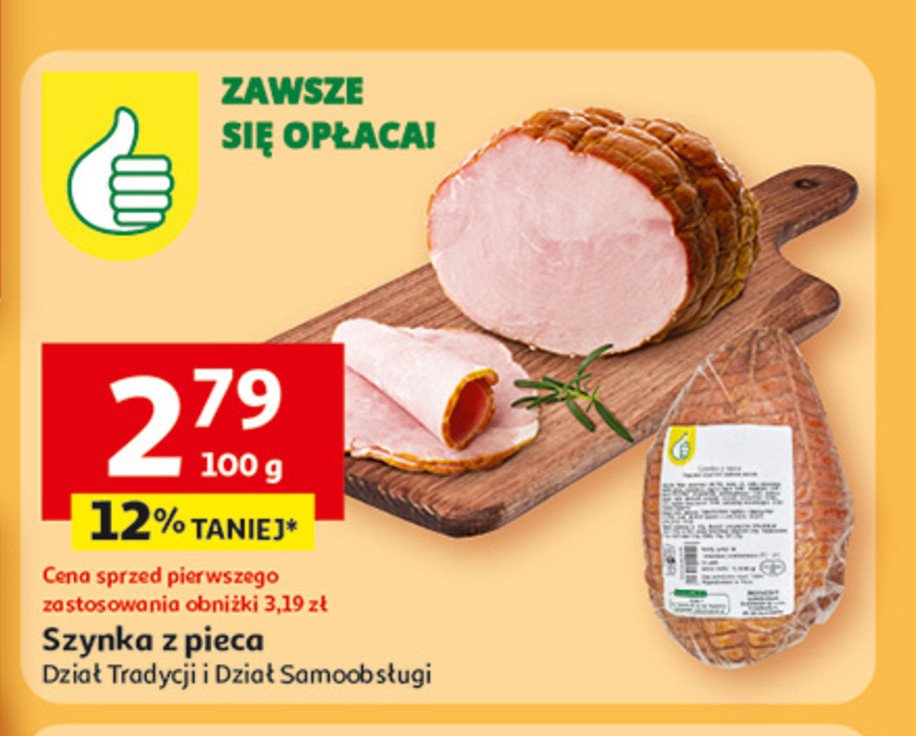 Szynka z pieca Podniesiony kciuk promocja w Auchan