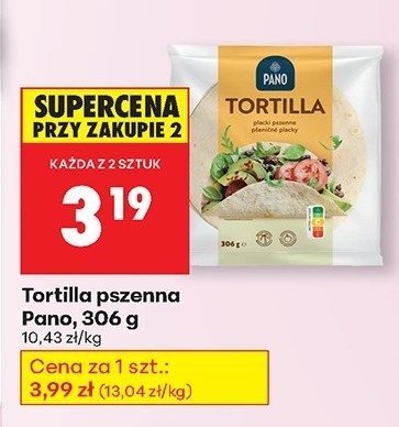 Tortilla pszenna promocja w Biedronka