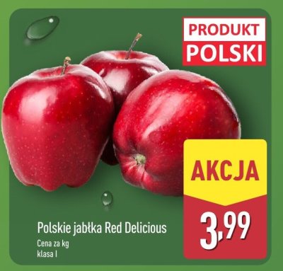 Polskie jabłka Red Delicious promocja w Aldi