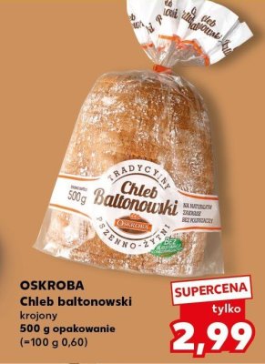 Chleb baltonowski, krojony promocja w Kaufland