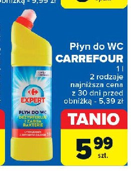 Żel do wc cytrynowy Carrefour promocja