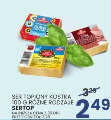 Ser topiony Kostka różne rodzaje Sertop promocja w Wafelek