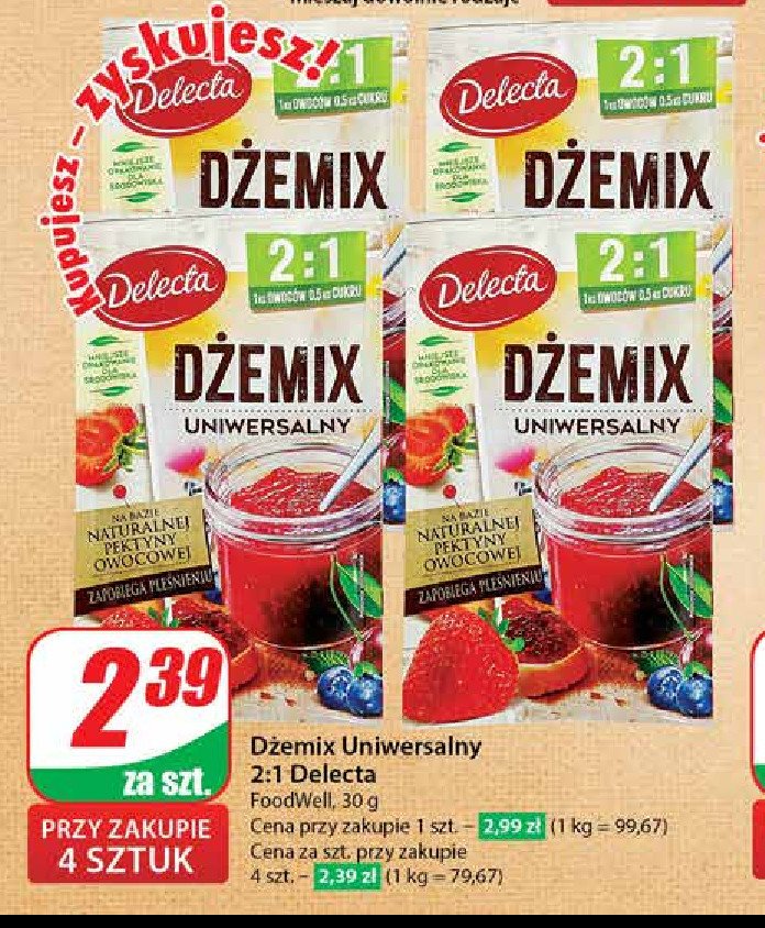 Dżemix uniwerslany 2:1 Delecta promocja