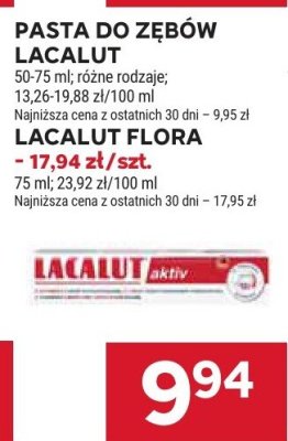 Pasta do zębów Lacalut promocja w Stokrotka