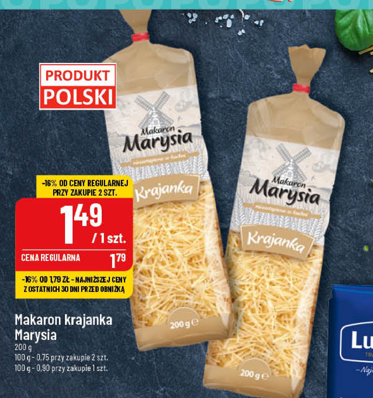 Makaron krajanka Marysia promocja