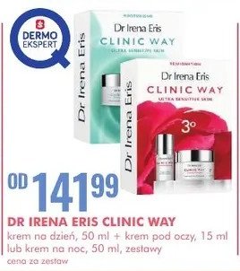 Zestaw w pude艂ku clinic way 1 ultra sensitive skin: dermokrem 50 ml + dermokrem 15 ml Dr irena eris zestawy promocja
