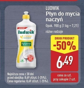 Płyn do naczyń cytrynowy Ludwik promocja