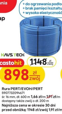 Rura PERT/EVOH/PERT promocja w Castorama