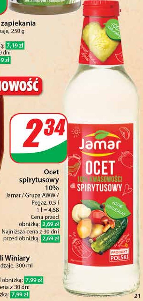 Ocet spirytusowy Jamar promocja