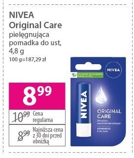 Pomadka original care (classic) Nivea promocja