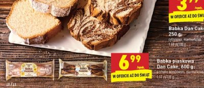 Babka piaskowa waniliowa Dan cake promocja