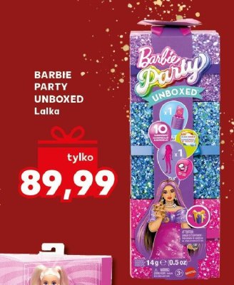 Lalka BARBIE PARTY UNBOXED promocja w Kaufland
