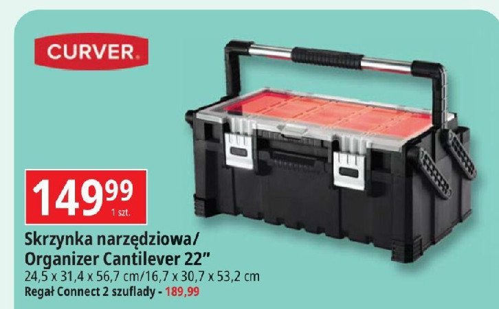 Skrzynka narzedziowa Curver promocja w Leclerc