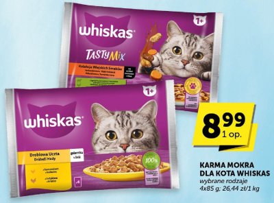 Karma mokra dla kota Whiskas wybrane rodzaje promocja w ABC
