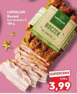 Boczek bez dodatku E 100 g promocja w Kaufland