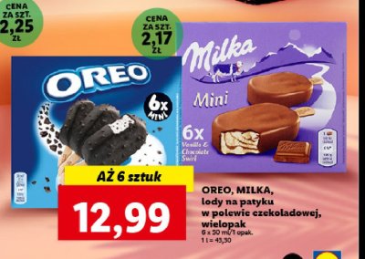 Lody popcorn mini Oreo ice cream promocja