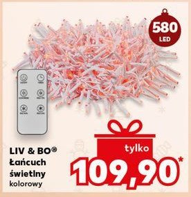 Łańcuch świetlny 580 led Liv & bo promocja w Kaufland