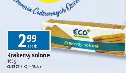 Krakersy solone Eco+ promocja