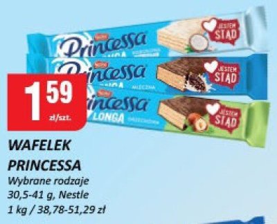 Wafelek Princessa wybrane rodzaje Nestle promocja w Chorten