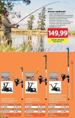 Zestaw wędkarski spinningowy 210-5 Crivit promocja