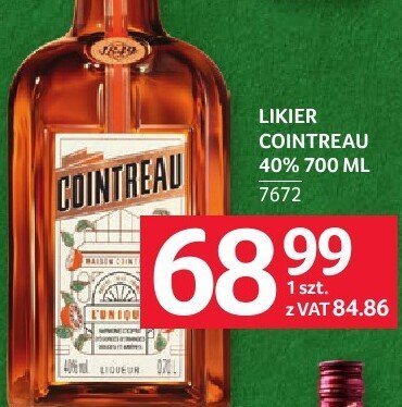 Likier Cointreau 40% 700 ML promocja w Selgros