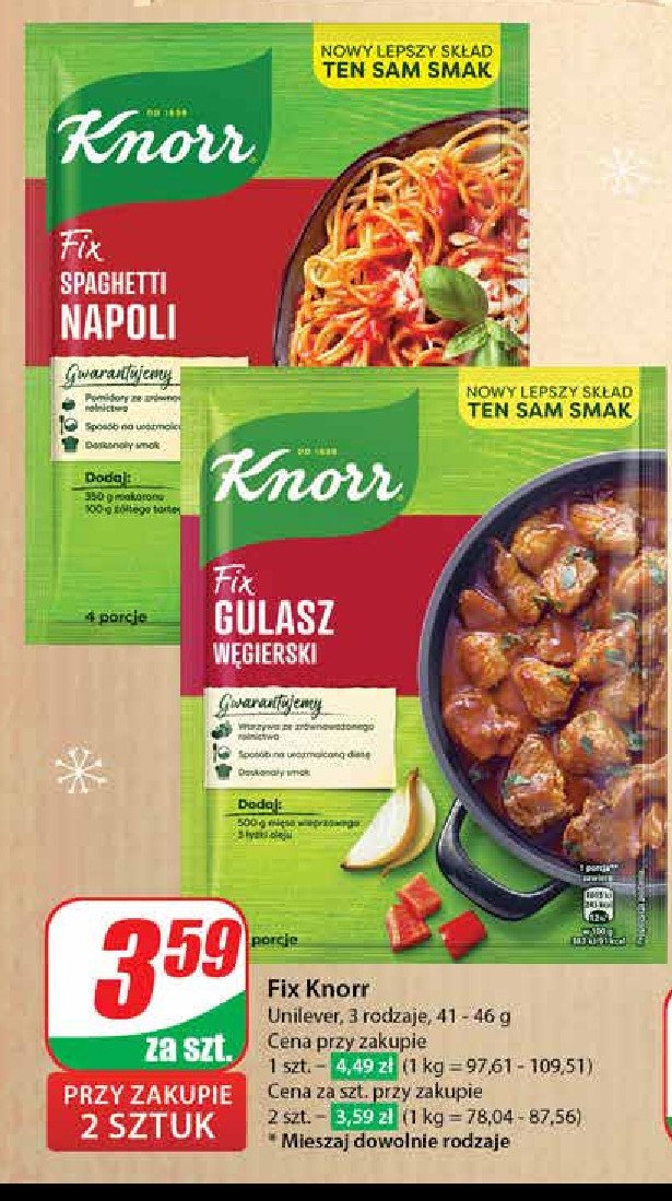 Spaghetti napoli Knorr fix promocja