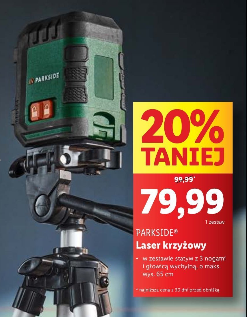 Laser krzyżowy Parkside promocja