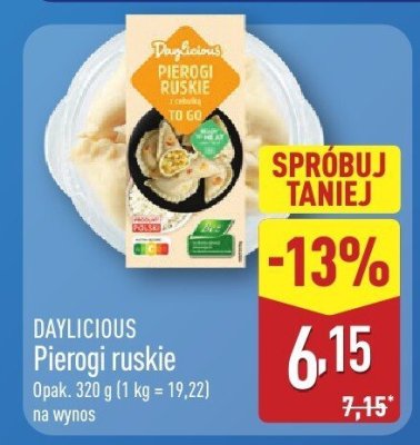 Pierogi ruskie DAYLICIOUS promocja w Aldi
